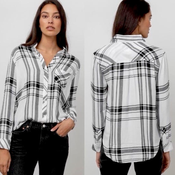 RAILS Button Down Plaid Flannel Shirt Sz. Medium - Picture 6 of 8